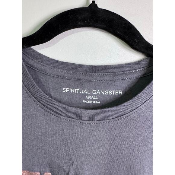 Peloton x Spiritual Gangster Grey/Rose Gold Repeat Muscle Tank - Picture 3 of 3